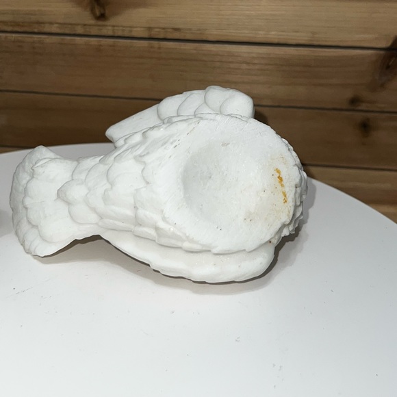 Vintage Hand Carved Ceramic Alabaster Doves - Picture 11 of 15